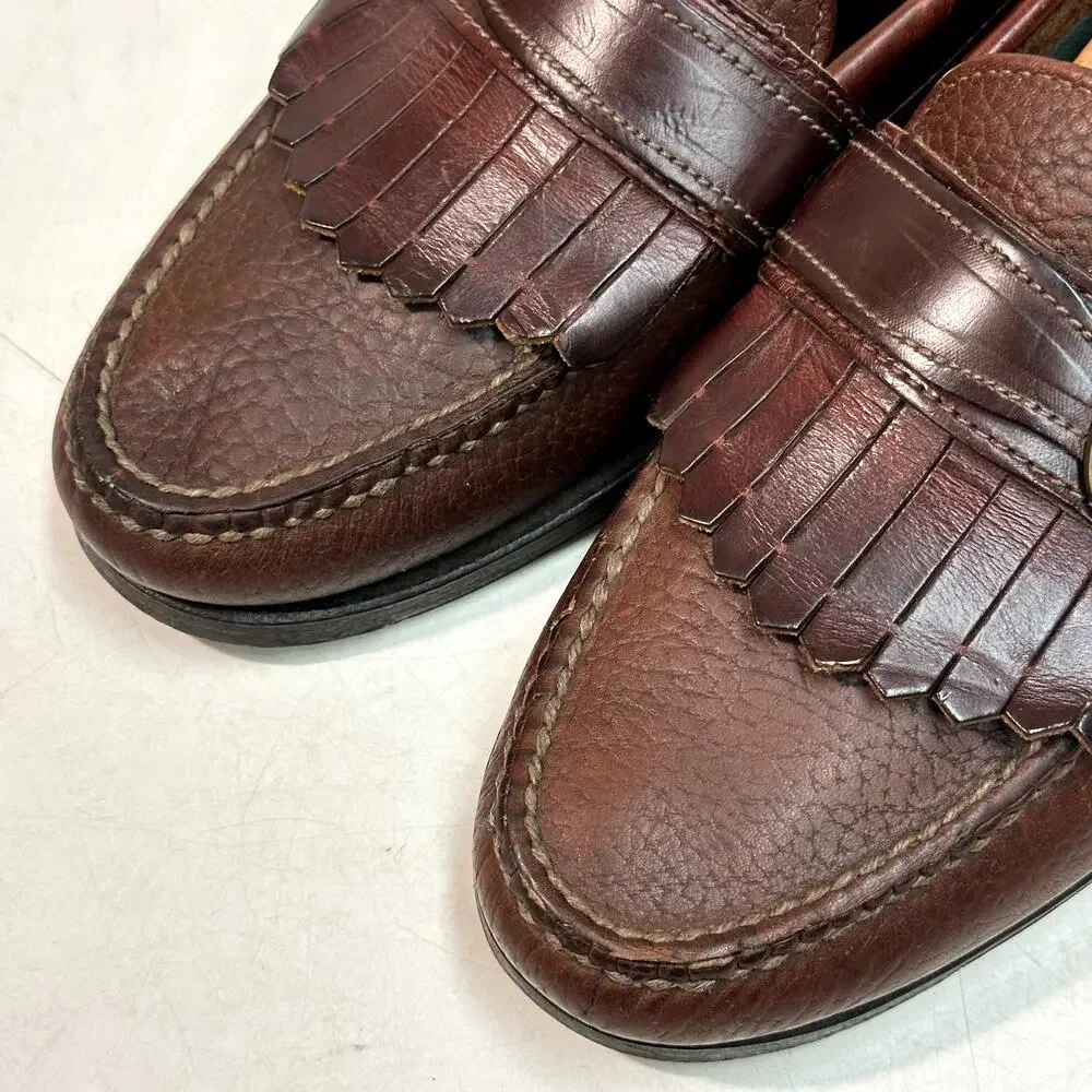 NEW HEELS Rancourt & Co. x H. S. Trask Buckle Loafer Brown Made in USA 9 D